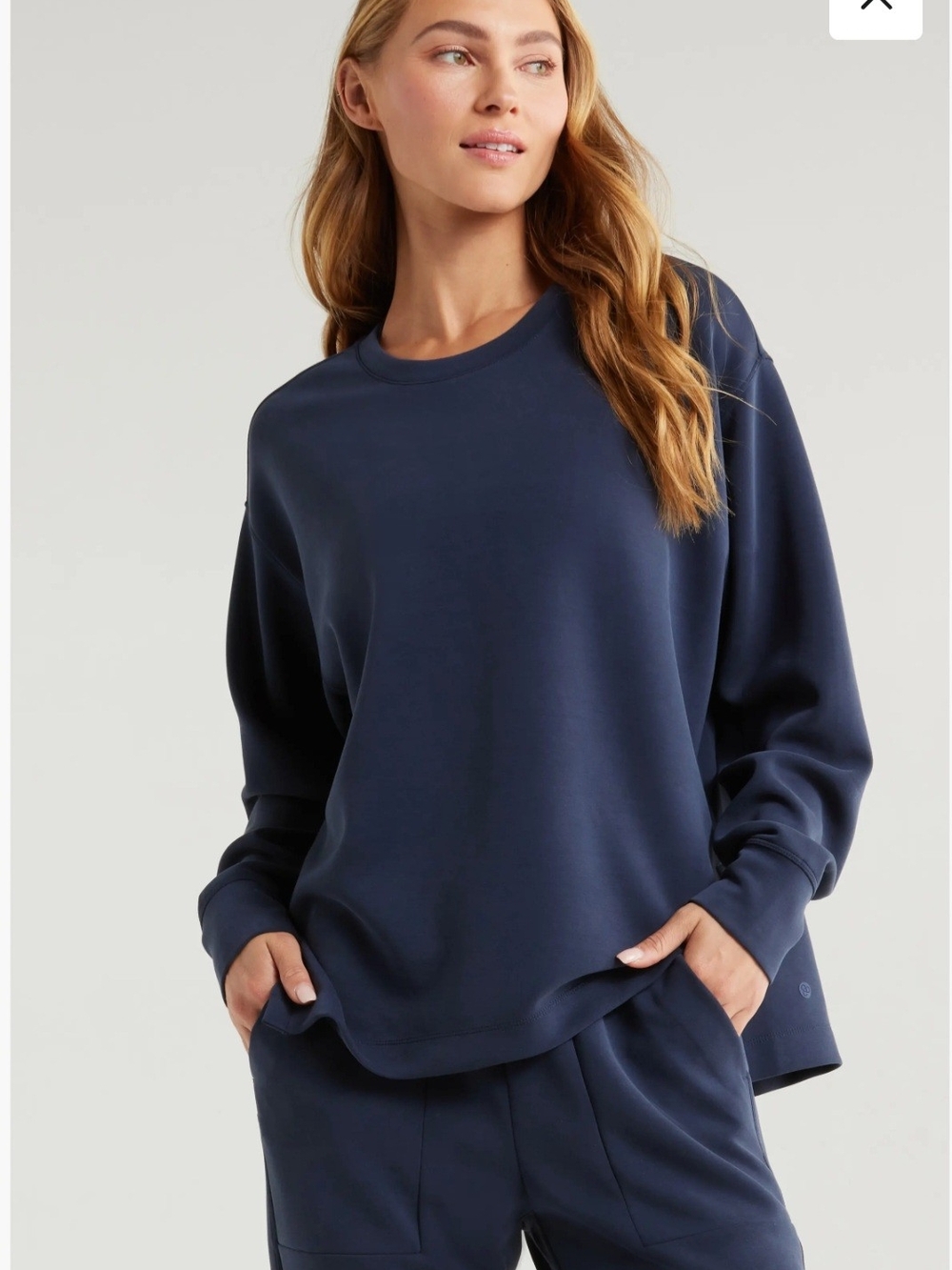ZELLA SOFT LUX TUNIC IN SAPPHIRE SYS MEDIUM NWT